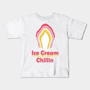 Ice Cream Chillin Girls and Women Kids T-Shirt